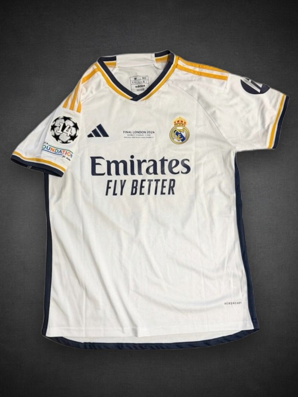 23/24 Real Madrid Champions league final kit. Toni Kroos soccer football jersey